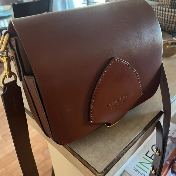 Burberry crossbody leather bag (brown) - Picture 3 of 11